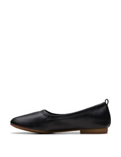 Clarks Wide Fit Leather Slip On Block Heel Pumps -Marksandspencer Sale Store Wide Fit Leather Slip On Block Heel Pumps 2