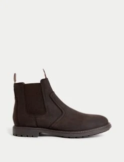 Wide Fit Leather Waterproof Chelsea Boots
