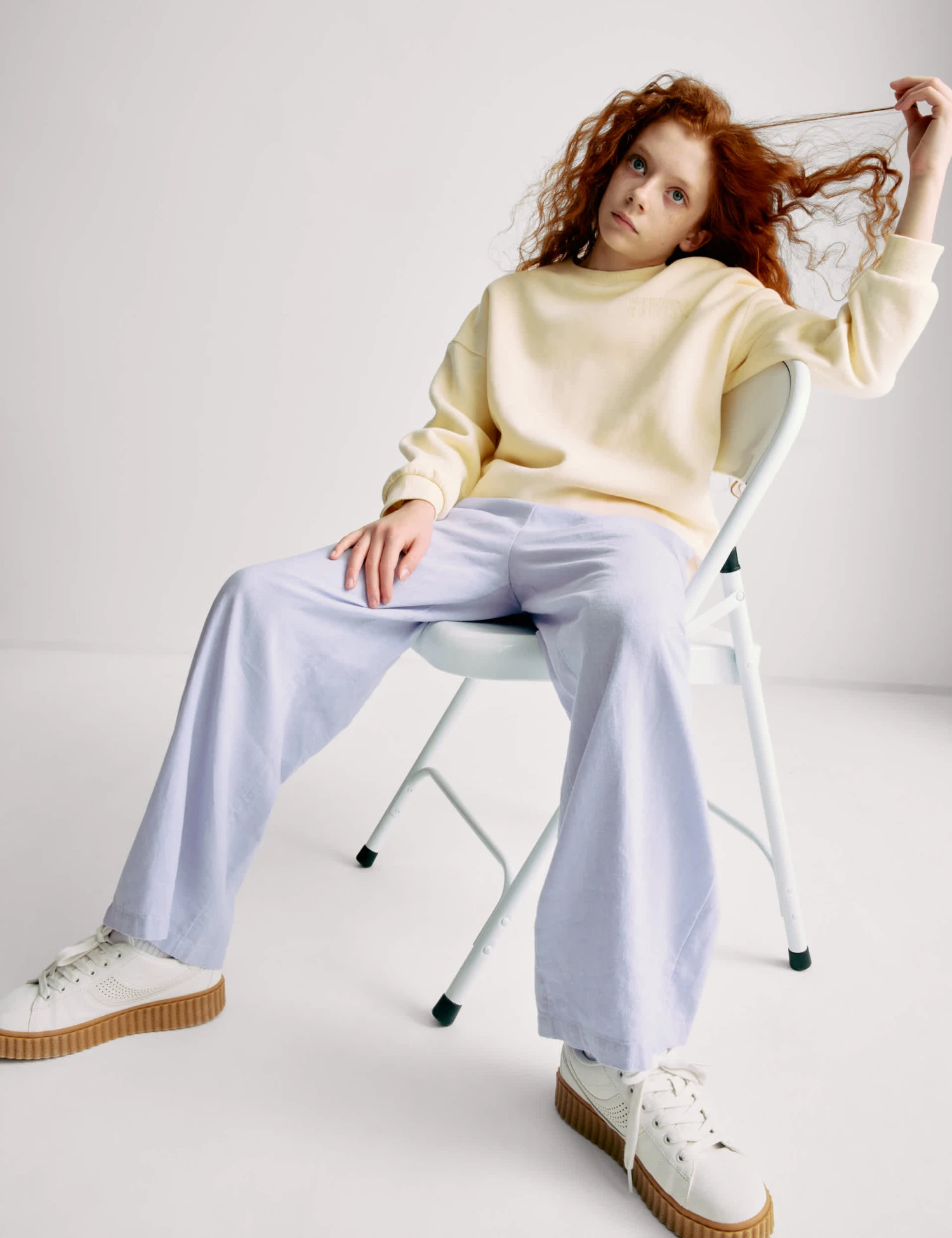 Wide Leg Linen Rich Trousers (6-16 Yrs) 1 Wide Leg Linen Rich Trousers (6-16 Yrs)