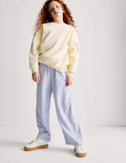 Wide Leg Linen Rich Trousers (6-16 Yrs) 24 Wide Leg Linen Rich Trousers (6-16 Yrs) -Marksandspencer Sale Store Wide Leg Linen Rich Trousers 6 16 Yrs 1 4