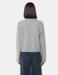 Whistles Wool Blend V-Neck Relaxed Cardigan -Marksandspencer Sale Store Wool Blend V Neck Relaxed Cardigan 3