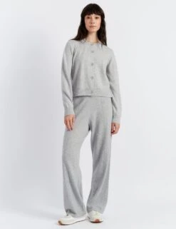 CHINTI & PARKER Wool Rich Crew Neck Cardigan With Cashmere