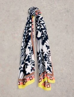 WHITE STUFF Woven Printed Scarf