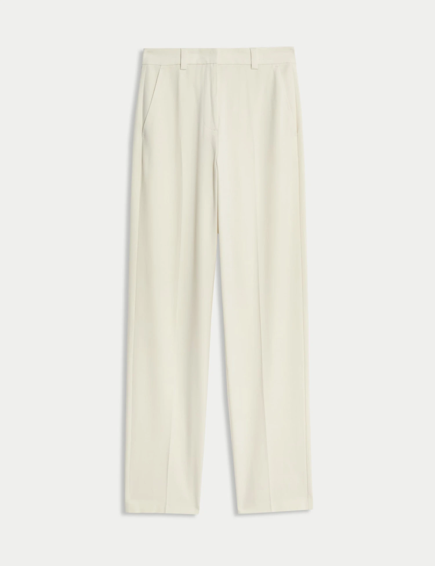 Woven Straight Leg Trousers With Stretch 2 Woven Straight Leg Trousers With Stretch - Image 2