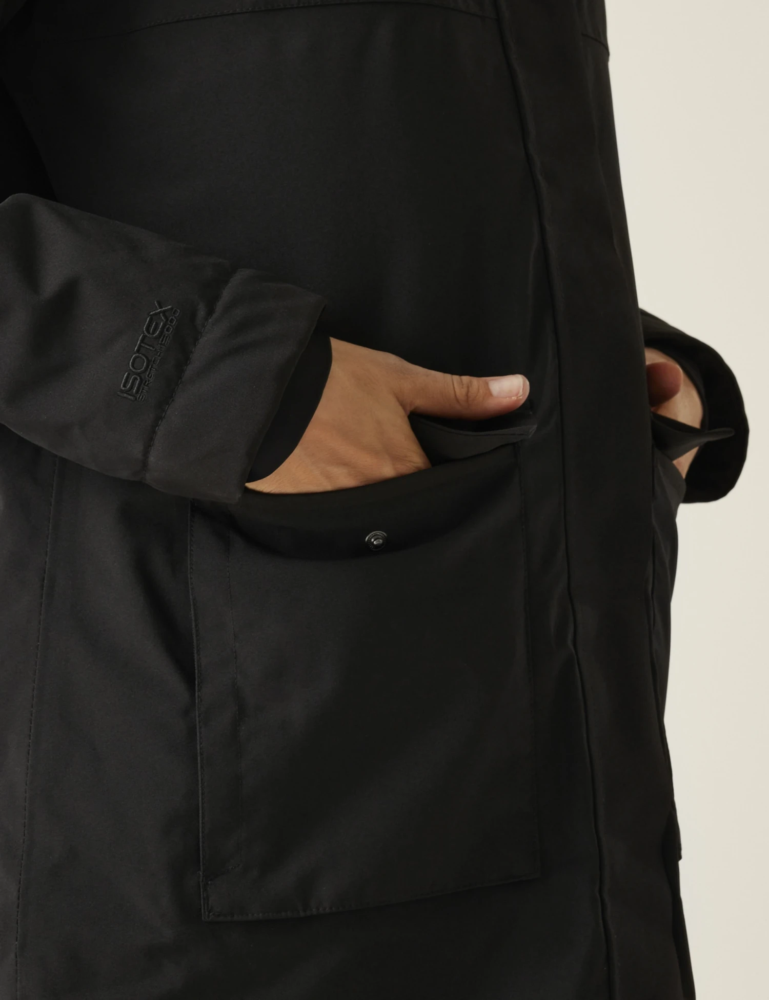 Regatta Yarli Waterproof Hooded Longline Raincoat 6 Regatta Yarli Waterproof Hooded Longline Raincoat - Image 6