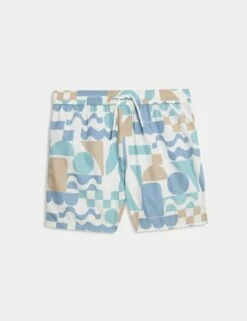 Abstract Print Shorter Length Swim Shorts (6-16 Yrs) -Marksandspencer Sale Store abstract print swim shorts 6 16 yrs