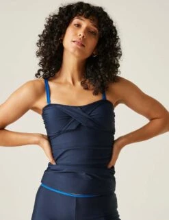 Regatta Aceana III Twist Front Bandeau Tankini Top -Marksandspencer Sale Store aceana iii twist front bandeau tankini top 17