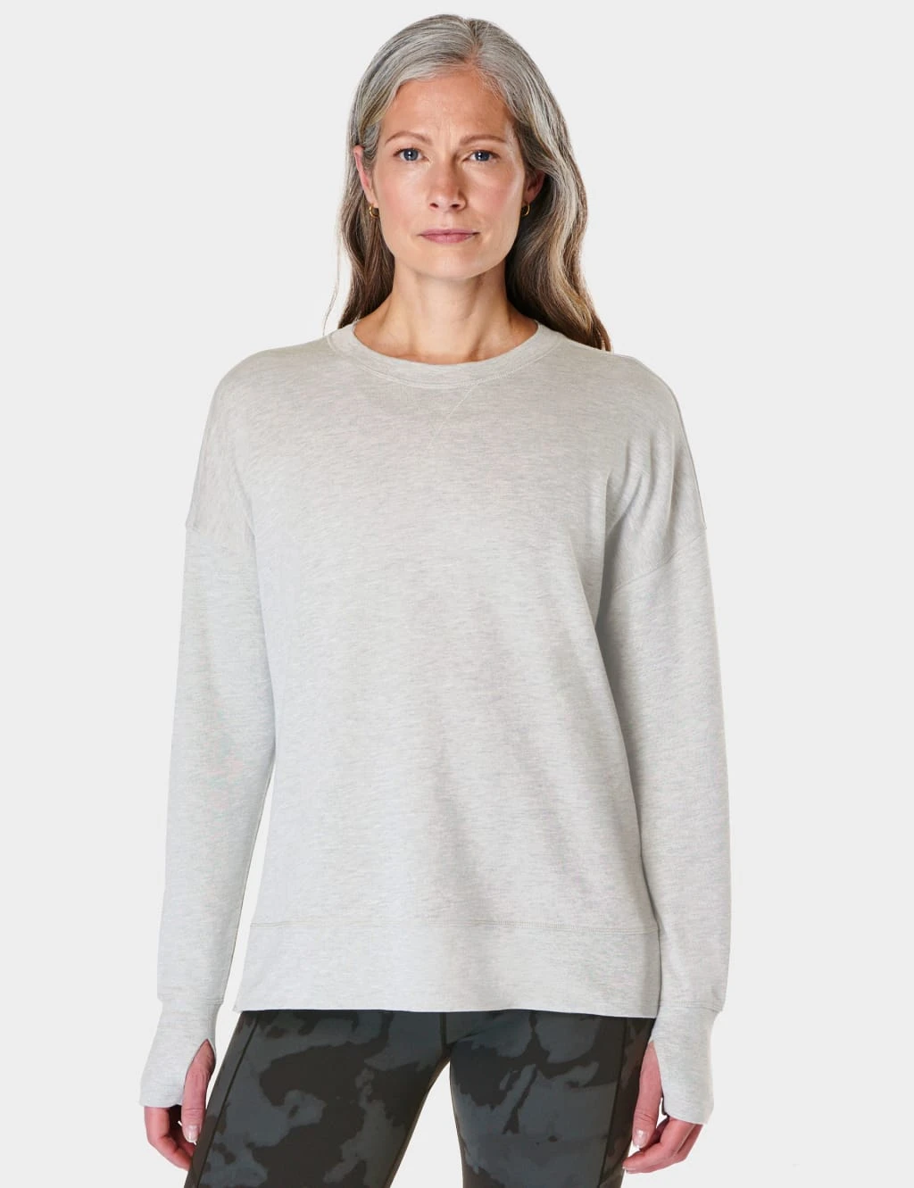 Sweaty Betty After Class Cotton Blend Longline Sweatshirt 12 Sweaty Betty After Class Cotton Blend Longline Sweatshirt - Image 12