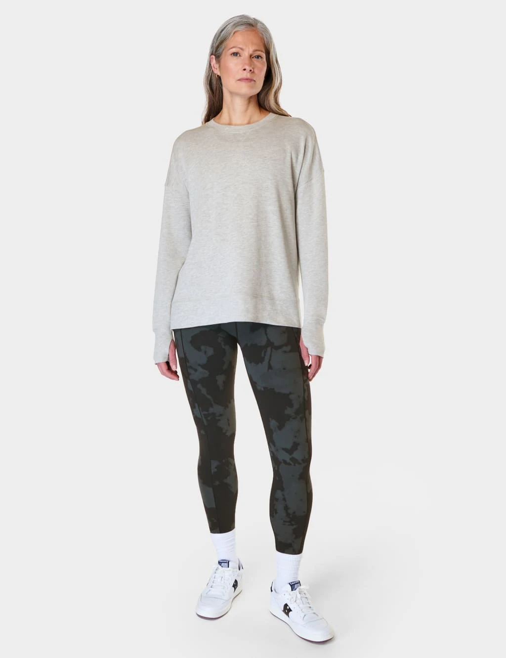 Sweaty Betty After Class Cotton Blend Longline Sweatshirt 13 Sweaty Betty After Class Cotton Blend Longline Sweatshirt - Image 13