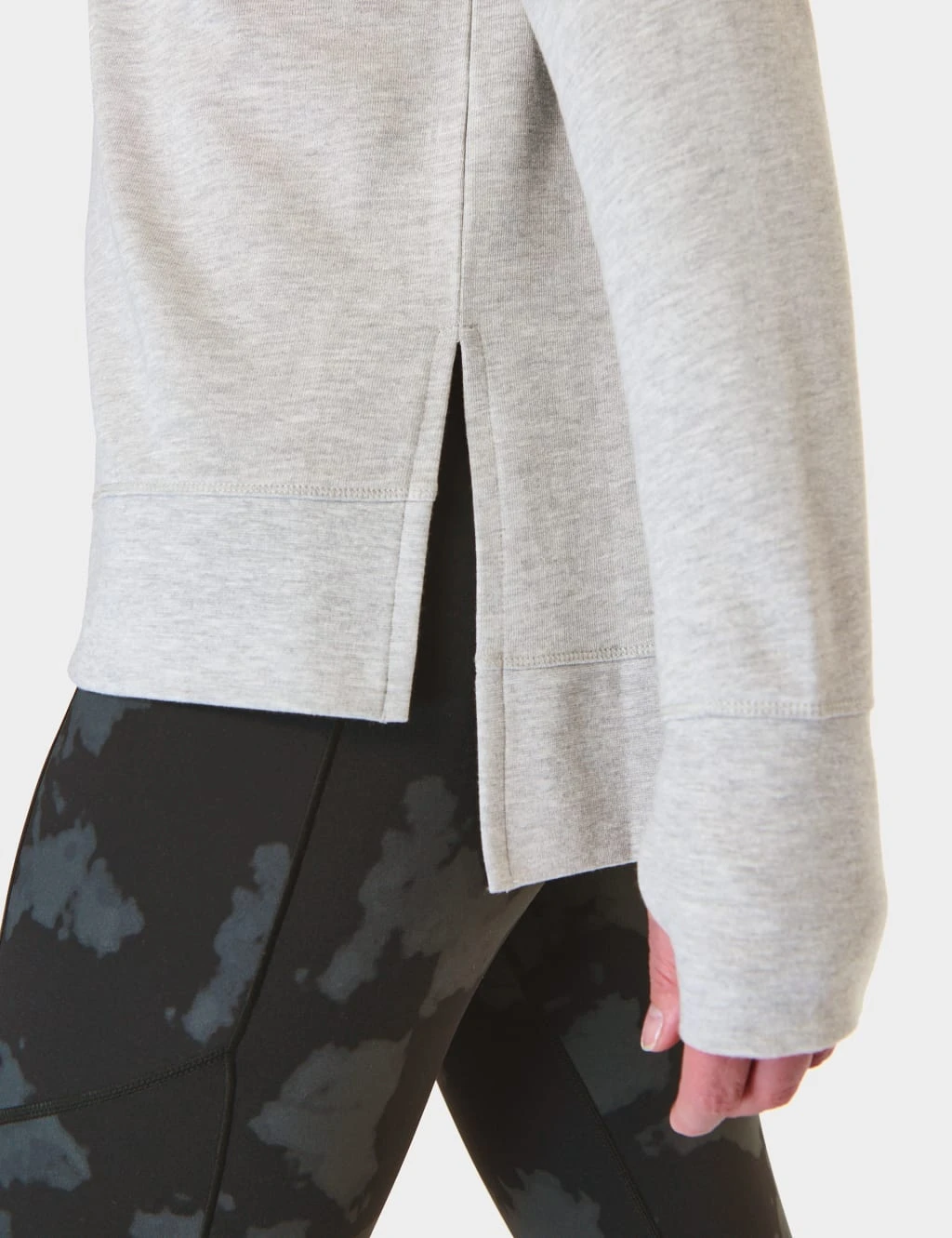 Sweaty Betty After Class Cotton Blend Longline Sweatshirt 14 Sweaty Betty After Class Cotton Blend Longline Sweatshirt - Image 14