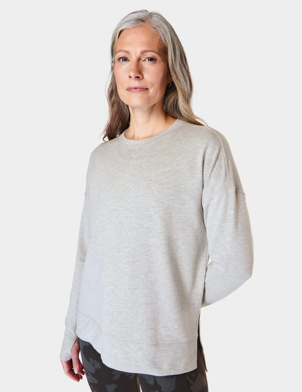 Sweaty Betty After Class Cotton Blend Longline Sweatshirt 16 Sweaty Betty After Class Cotton Blend Longline Sweatshirt - Image 16
