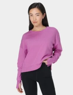 Sweaty Betty After Class Cotton Blend Relaxed Sweatshirt -Marksandspencer Sale Store after class cotton blend relaxed sweatshirt 9