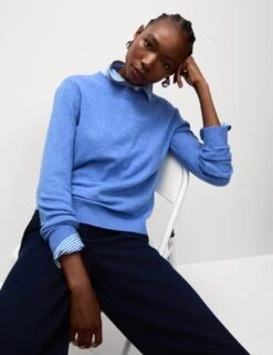 Air-Yarn Crew Neck Jumper 35 Air-Yarn Crew Neck Jumper -Marksandspencer Sale Store air yarn crew neck jumper 13