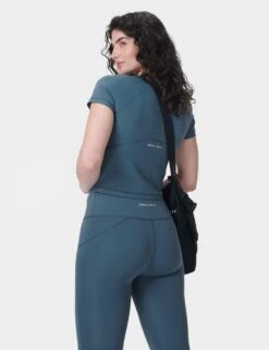 Sweaty Betty All Day Active Crew Neck Crop T-Shirt -Marksandspencer Sale Store all day active crew neck crop t shirt 12