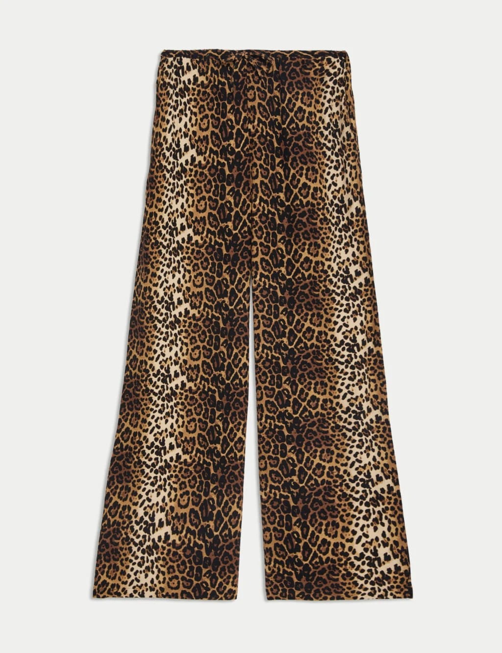 Animal Print Drawstring Wide Leg Trousers 14 Animal Print Drawstring Wide Leg Trousers - Image 14