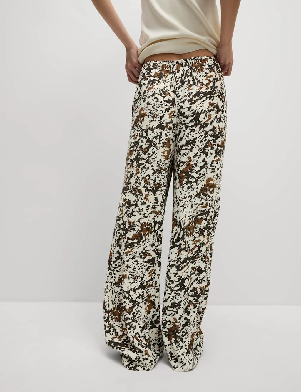 Animal Print Drawstring Wide Leg Trousers 18 Animal Print Drawstring Wide Leg Trousers - Image 18