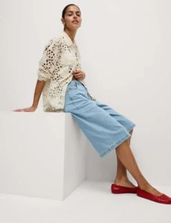 Denim Jort -Marksandspencer Sale Store animal print tapered leg trousers 2