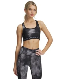 Under Armour Armour Mid Crossback Printed Sports Bra -Marksandspencer Sale Store armour mid crossback printed sports bra 6