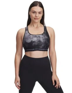 Under Armour Armour Mid Crossback Printed Sports Bra -Marksandspencer Sale Store armour mid crossback printed sports bra 7