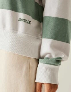 Regatta Avika II Cotton Rich Striped Jumper -Marksandspencer Sale Store avika ii cotton rich striped jumper 11