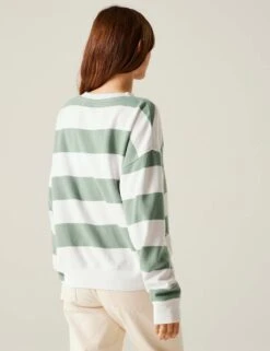 Regatta Avika II Cotton Rich Striped Jumper -Marksandspencer Sale Store avika ii cotton rich striped jumper 13