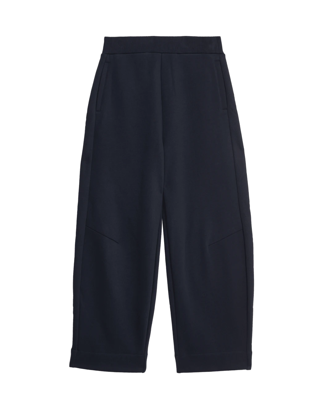 Brushed Barrel Leg Ankle Grazer Joggers 7 Brushed Barrel Leg Ankle Grazer Joggers - Image 7