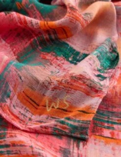 WHITE STUFF Brushed Printed Scarf -Marksandspencer Sale Store brushed printed scarf 4