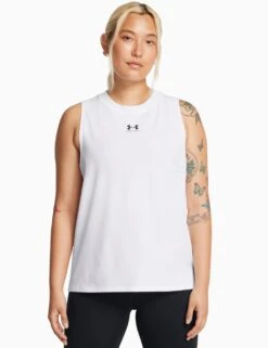 Under Armour Campus Cotton Rich Crew Neck Gym Vest Top -Marksandspencer Sale Store campus cotton rich crew neck gym vest top 4