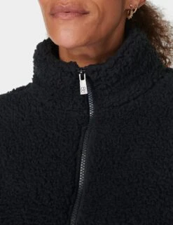 Sweaty Betty Canyon Funnel Neck Zip Fleece Jacket -Marksandspencer Sale Store canyon funnel neck zip fleece jacket 10
