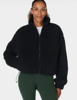 Sweaty Betty Canyon Funnel Neck Zip Fleece Jacket -Marksandspencer Sale Store canyon funnel neck zip fleece jacket 15