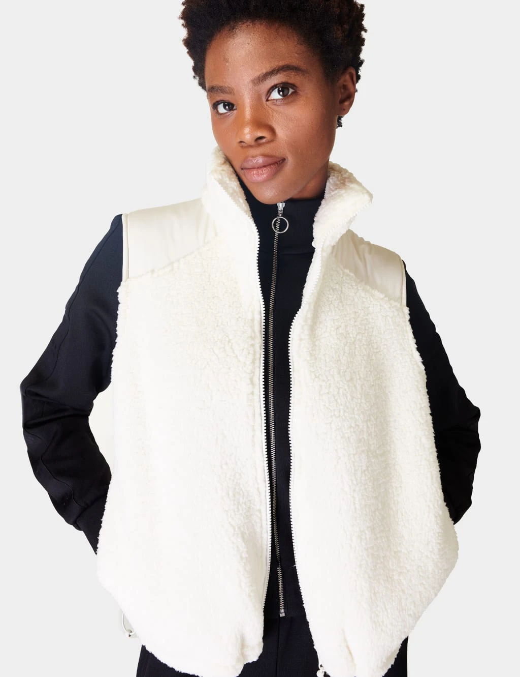 Sweaty Betty Canyon Zip Up Funnel Neck Fleece Gilet 18 Sweaty Betty Canyon Zip Up Funnel Neck Fleece Gilet - Image 18