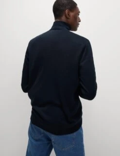 Cashmilon™ High Neck Half Zip Jumper -Marksandspencer Sale Store cashmilon high neck half zip jumper 11