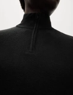 Cashmilon™ High Neck Half Zip Jumper -Marksandspencer Sale Store cashmilon high neck half zip jumper 7