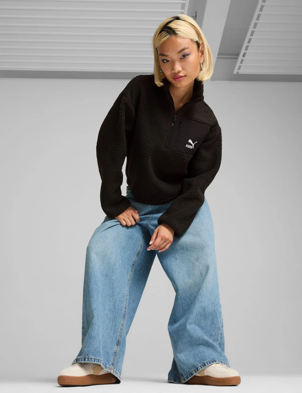 Puma Classics Winterized Fleece Half Zip Sweatshirt 17 Puma Classics Winterized Fleece Half Zip Sweatshirt - Image 17