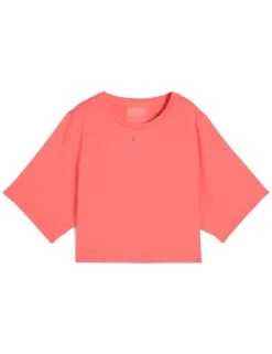 Puma Cloudspun Mesh Crew Neck Crop T-Shirt -Marksandspencer Sale Store cloudspun mesh crew neck crop t shirt 4