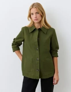 Collared Shacket 22 Collared Shacket -Marksandspencer Sale Store collared shacket 10