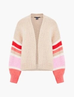 French Connection Colour Block Edge To Edge Cardigan -Marksandspencer Sale Store colour block edge to edge cardigan 4