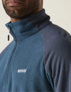 Regatta Colour Block Funnel Neck Half Zip Jumper -Marksandspencer Sale Store colour block funnel neck half zip jumper 14