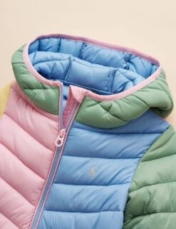 Joules Colour Block Showerproof Padded Coat (3-11 Yrs) -Marksandspencer Sale Store colour block showerproof padded coat 3 11 yrs 1 10