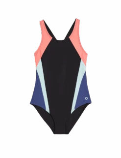 Colourblock Swimsuit (6-16 Yrs) -Marksandspencer Sale Store colourblock swimsuit 6 16 yrs