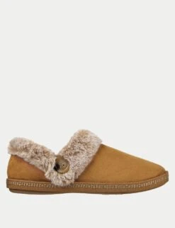 Skechers Cosy Campfire Fresh Wide Fit Toast Slippers -Marksandspencer Sale Store cosy campfire fresh toast slippers 9