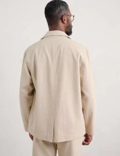 Cotton And Linen Blend Blazer 12 Cotton And Linen Blend Blazer -Marksandspencer Sale Store cotton and linen blend blazer 4