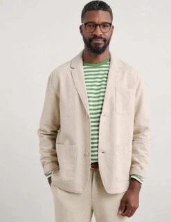 Cotton And Linen Blend Blazer 14 Cotton And Linen Blend Blazer -Marksandspencer Sale Store cotton and linen blend blazer 6