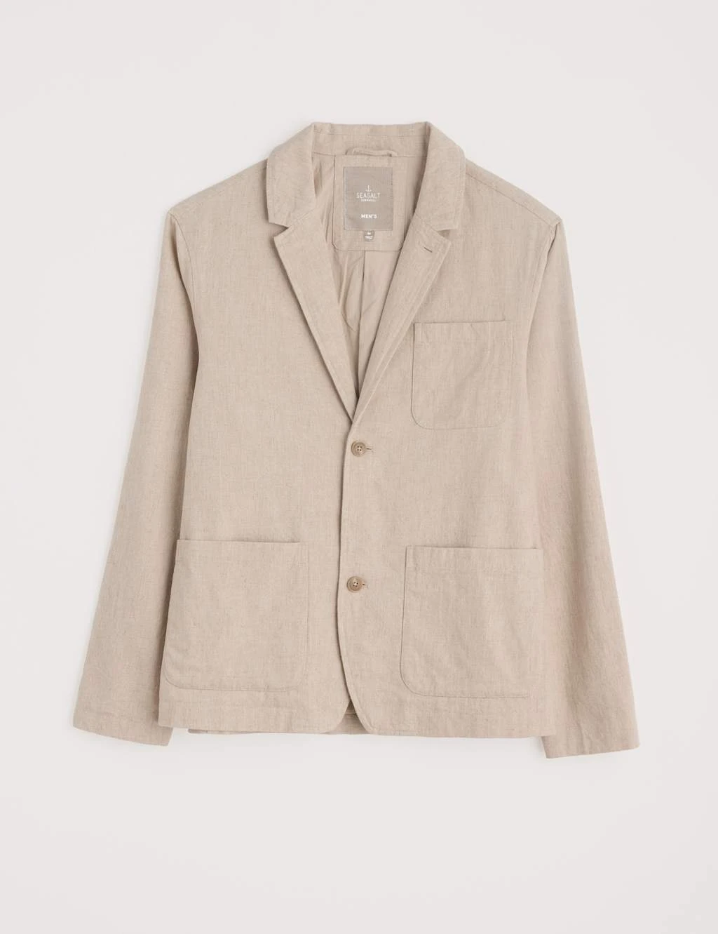 Cotton And Linen Blend Blazer 8 Cotton And Linen Blend Blazer - Image 8