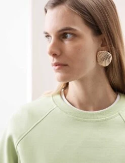 Cotton Blend Crew Neck Sweatshirt -Marksandspencer Sale Store cotton blend crew neck sweatshirt 11