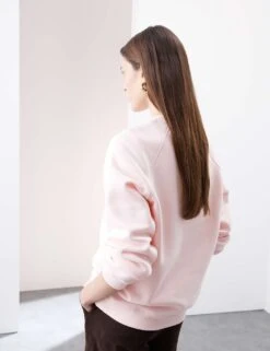 Cotton Blend Crew Neck Sweatshirt -Marksandspencer Sale Store cotton blend crew neck sweatshirt 16