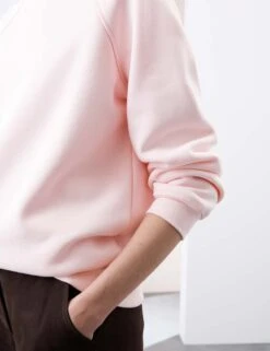 Cotton Blend Crew Neck Sweatshirt -Marksandspencer Sale Store cotton blend crew neck sweatshirt 17