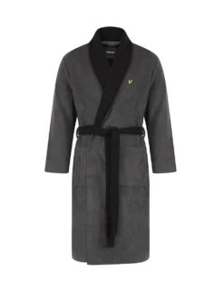 Lyle & Scott Cotton Blend Dressing Gown -Marksandspencer Sale Store cotton blend dressing gown 8