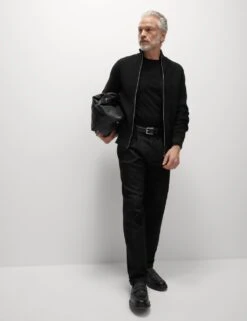 Cotton Blend Funnel Neck Zip Up Jumper -Marksandspencer Sale Store cotton blend funnel neck zip up jumper 11