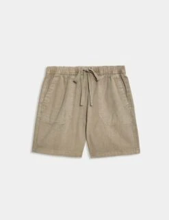 Cotton Blend Garment Dye Shorts 29 Cotton Blend Garment Dye Shorts -Marksandspencer Sale Store cotton blend garment dye shorts 10
